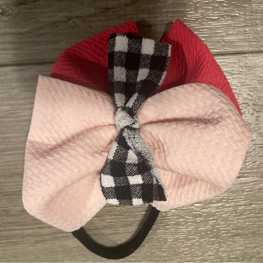 Pink Kids Headband Bow
